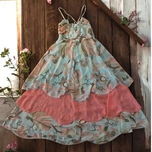 H&M Tiered Ruffle Festival Dress Size 6